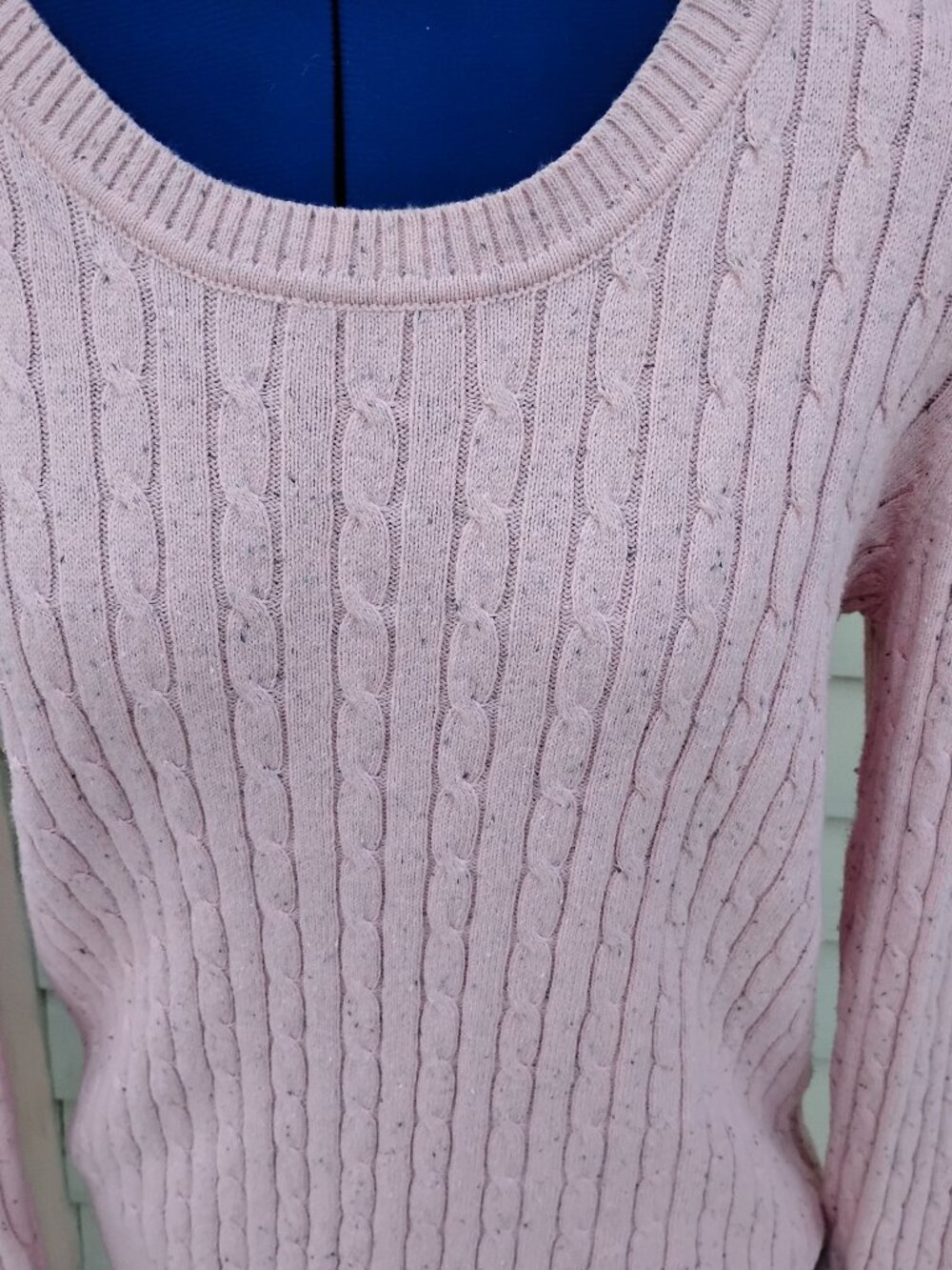 Karen Scott Cotton Blend Cable Knit Sweater - Picture 7 of 7